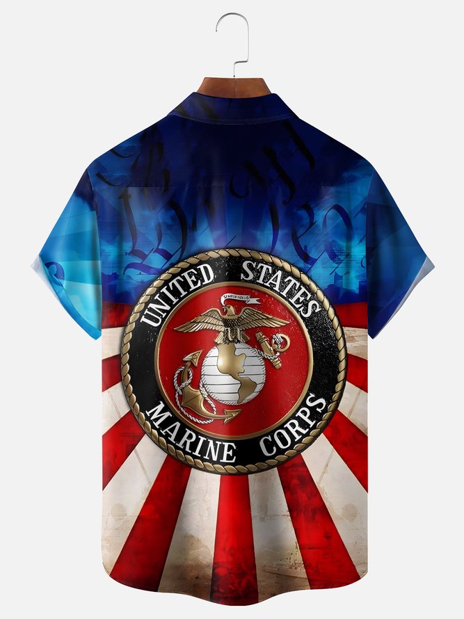 Moisture-wicking U.S. Marine Corps Chest Pocket Casual Shirt