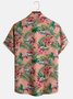 Car Plants Chest Pocket Short Sleeve Resort Shirt