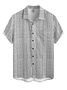 Hardaddy Shirts For Father Retro Striped Chest Pocket Short Sleeve Shirt