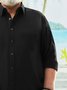 Hardaddy Big Size Cotton Chest Pocket Long Sleeve Shirt