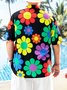 Hardaddy Big Size Floral Chest Pocket Short Sleeve Hawaiian Shirt