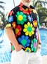 Hardaddy Big Size Floral Chest Pocket Short Sleeve Hawaiian Shirt