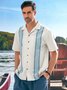 Hardaddy® Cotton Striped Chest Pocket Bowling Shirt