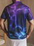 Hardaddy Gradient 3D Abstract Polka Dot Short Sleeve Polo Shirt