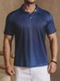 Hardaddy Ombre Polka Dot Button Short Sleeve Polo Shirt