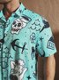 Hardaddy Mermaid Chest Pocket Short Sleeve Hawaiian Shirt