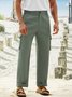 Cotton and linen style american-style based comfortable leisure trousers