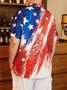 Hardaddy Big Size Flag Animal Pig Chest Pocket Short Sleeve Casual Shirt