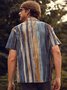 Hardaddy Shirts For Father Leisure Vacation Abstract Gradient Geometric Pattern Hawaiian Style Printed Shirt Top