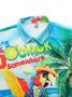 Hardaddy Party Shirts It's 5 O'Clock Somewhere Parrot Chest Pocket Short Sleeve Hawaiian Shirt