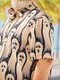 Big Size Halloween Ghost Short Sleeve Hawaiian Shirt