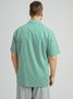 Hardaddy Geometric Color Block Chest Pocket Short Sleeves Casual Shirt