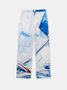 Hardaddy Abstract Print Casual Pants