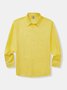 Hardaddy Cotton Plain Long Sleeve Casual Shirt