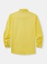 Hardaddy Cotton Plain Long Sleeve Casual Shirt