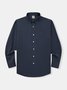 Plain Cotton Long Sleeve Casual Shirt