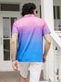 Hardaddy Moisture-wicking Ombre Pineapple Golf Polo Shirt