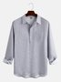 Striped Chest Pocket Long sleeve casual shirt