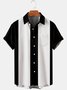 Hardaddy Shirts For Father Men's Basic 50s Style Bowling Shirt