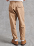 Cotton and linen style american-style based comfortable leisure trousers