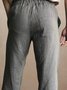 Men's Cotton Linen Casual Trousers