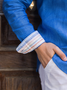 Striped Panel Long Sleeve Shirt