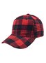 Hardaddy Christmas Contrasting Plaid Cap Baseball Cap Holiday Party Matching