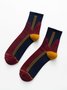 Hardaddy Casual Striped Pattern Socks Tall Socks High Stretch Comfort