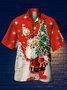 Christmas Gnomes Short Sleeve Camp Shirt