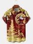Santa Claus Chest Pocket Short Sleeve Shirt