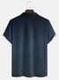 Hardaddy Gradient Striped Zip Short Sleeve Polo