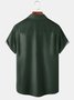Brazil Color Coconut Tree Chest Pocket Short Sleeve Hawaiian Shirt