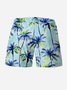 Coconut Tree Drawstring Beach Shorts
