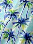 Coconut Tree Drawstring Beach Shorts