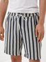 Striped Drawstring Bermuda Short