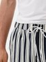 Striped Drawstring Bermuda Short