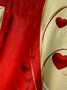 Hardaddy St Valentine‘s Day Heart Chest Pocket Short Sleeve Shirt