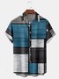 Geometric Chest Pocket Short Sleeve Shirt