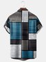 Geometric Chest Pocket Short Sleeve Shirt