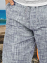 Coconut Tree Print Casual Bermuda