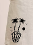 Hardaddy Coconut Tree Print Vacation Bermuda