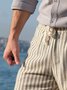 Hardaddy Striped Drawstring Bermuda Short
