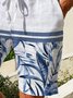 Plants Drawstring Bermuda Short