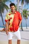Hardaddy St Valentine‘s Day Heart Chest Pocket Short Sleeve Shirt