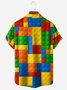Hardaddy Minifigures Chest Pocket Short Sleeve Casual Shirt