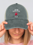Hardaddy Men's /Women's After God Made Me Said Ta Da Funny Graphic Printing Loose Text Letters Washed Mesh-back Baseball Cap