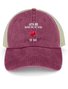 Hardaddy Men's /Women's After God Made Me Said Ta Da Funny Graphic Printing Loose Text Letters Washed Mesh-back Baseball Cap