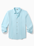 Vertical Striped Long Sleeve Shirt   Casual Style Lapel Top
