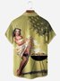 Hardaddy Retro Beauty Chest Pocket Short Sleeve Hawaiian Shirt