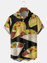 Hardaddy Big Size Tacos Chest Pocket Short Sleeve Casual Shirt